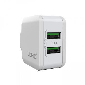 Ldnio A2202 Travel Phone Charger EU Plug Dual USB