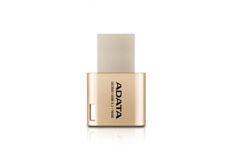 ADATA UC350 Flash Drive 16GB USB 3.1 Type-C OTG, Gold