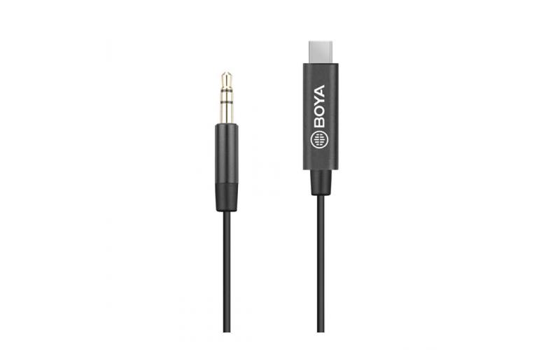 BOYA BY-K2 - 3.5mm TRS (Male) to Type-C (Male) Audio Adapter