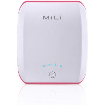 MiLi Power Ocean I Wired 7800mAh Power Bank White-Grey