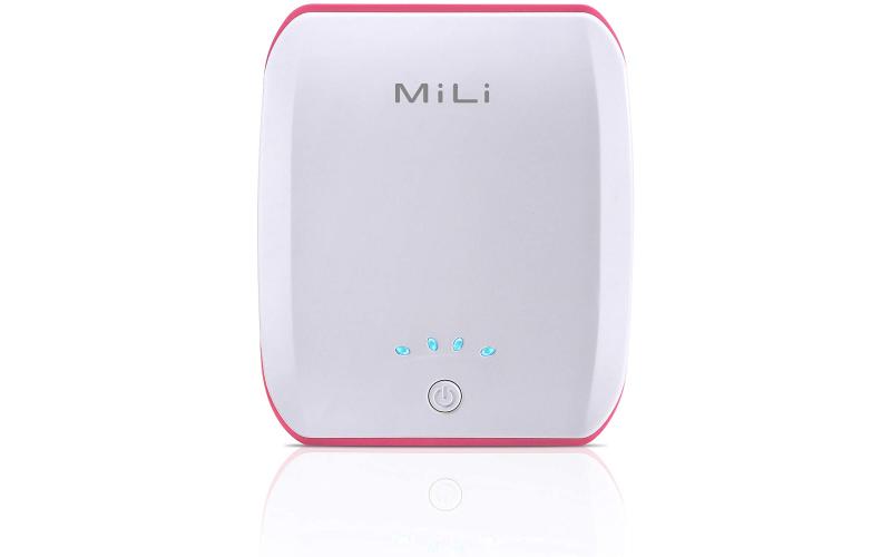 MiLi Power Ocean I Wired 7800mAh Power Bank White-Grey