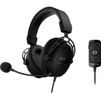 HyperX Cloud Alpha S 7.1 Virtual Surround Sound Wired Gaming Headset - Blackout