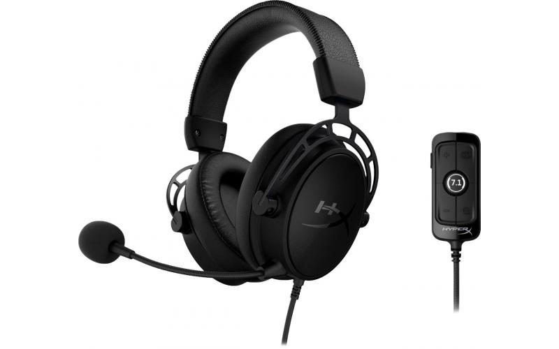 HyperX Cloud Alpha S 7.1 Virtual Surround Sound Wired Gaming Headset - Blackout