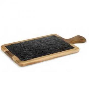 Store & More Slate & Acacia Board  26X18Cm