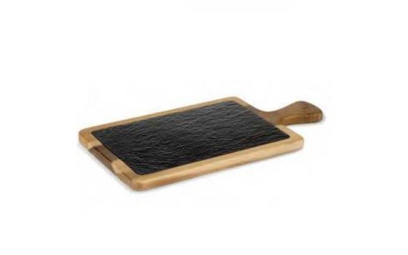 Store & More Slate & Acacia Board  26X18Cm