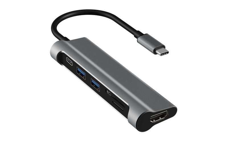 JCPal Linx USB-C Multiport Adapter with 4K HDMI and Card Reader