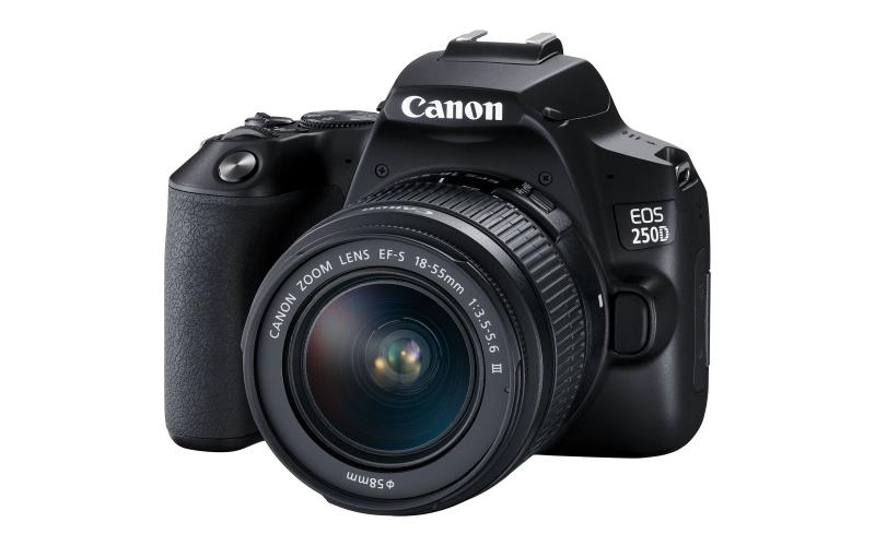 Canon EOS 250D Digital SLR Camera with 18-55mm f/35-56 III