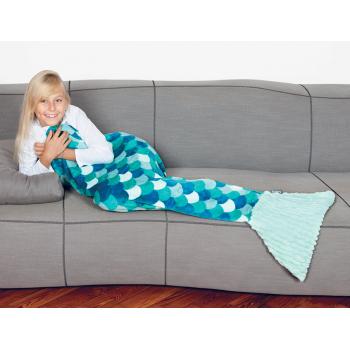 Kanguru Sirena Kids Turchese Blanket, 135cm