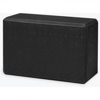 Gaiam Yoga Block Embossed Black