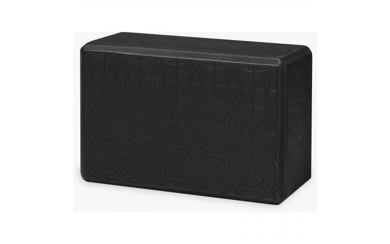 Gaiam Yoga Block Embossed Black