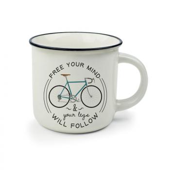 Legami Cup Puccino Porcelain Mugs, Bike