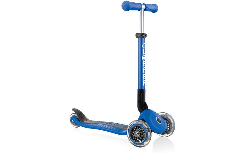 Globber V2 3 LED Wheel Adjustable Height Scooter Navy Beeslineue