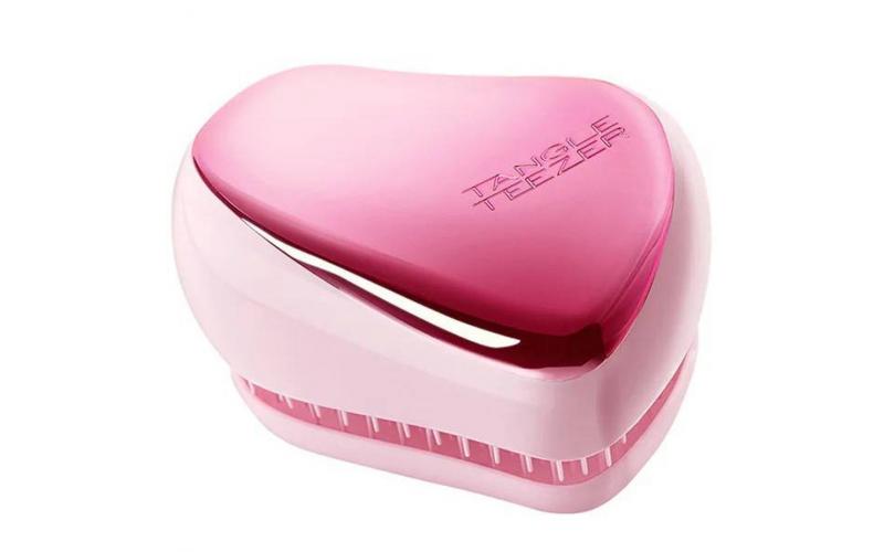 Tangle Teezer Compact Styler Baby Pink Chrome