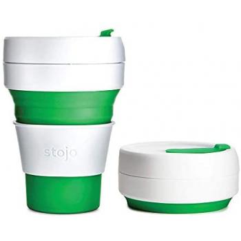 Stojo Pocket Cup Collapsible Leak Proof Cup Green 355 ML