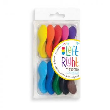 Ooly Left / Right Crayons, Set of 10