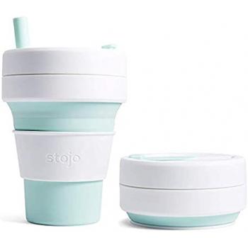 Stojo Biggie Collapsible Leak Proof Cup Mint 470 ML