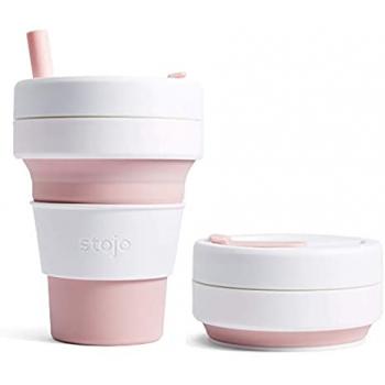 Stojo Biggie Collapsible Leak Proof Cup Rose 470 ML