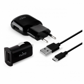 Puro Kit 3 In 1 Mini Travel charger