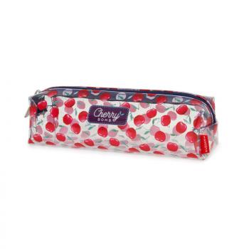 Legami Transparent Pencil Case, Cherry Bomb