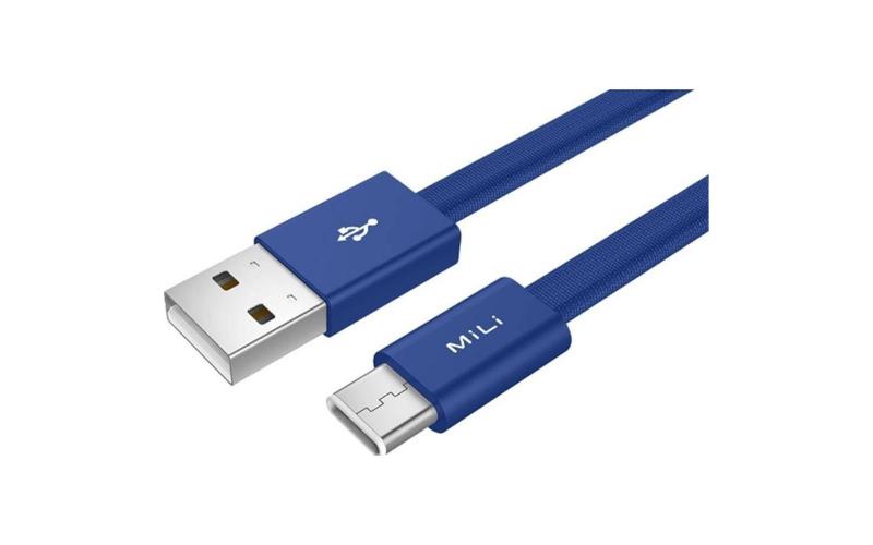 MiLi Stylish USB-C to USB Cable 1.2m Blue