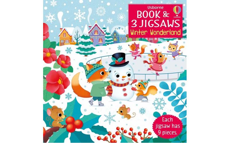 Usborne Book And 3 Jigsaws Winter Wonderland