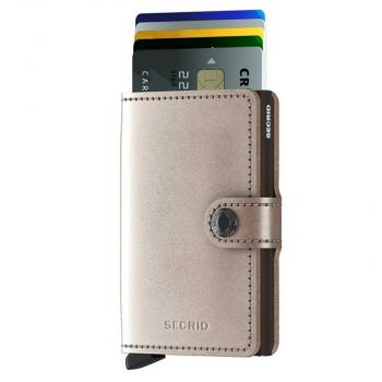 Secrid Miniwallet Metallic MMe-Champagne-Brown