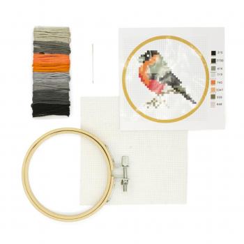 Kikkerland Mini Crossstitch Embroiderykit-Bird