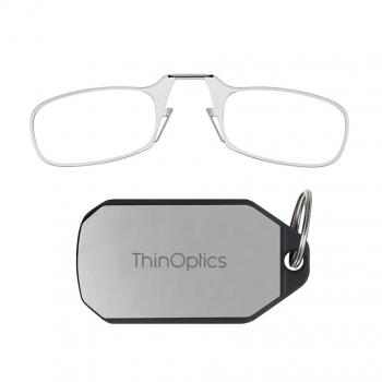 ThinOptics Silver Keychain Readers Glasses