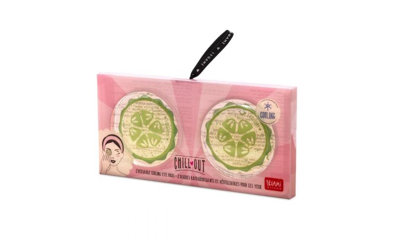 Legami Chill Out - Reusable Cooling Eye Pads-Cucumber