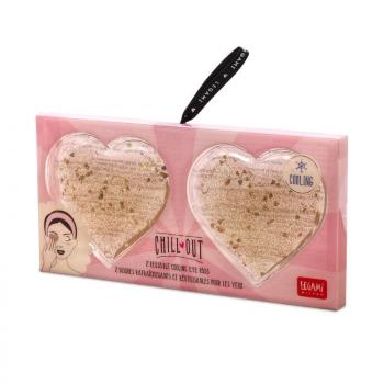 Legami Chill Out - Reusable Cooling Eye Pads - Heart