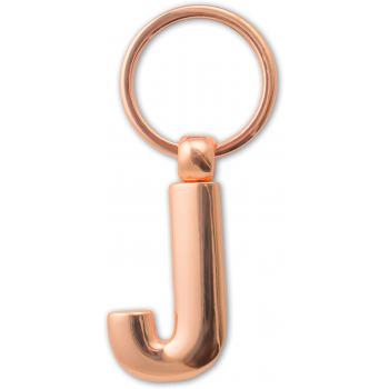IF Company: Copper Letter Keyring - J