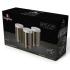 Berlinger Haus Food Jar Set Of 3 Carbon Metalic Line
