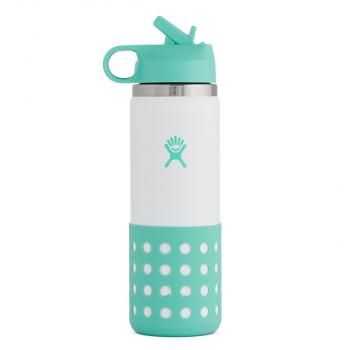 Hydroflask: 20 Oz Kids Wide Mouth Straw Lid & Boot Island