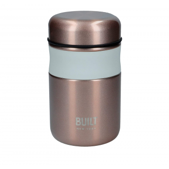 Lily\'s Home: Built Food Flask 490 ml - Rose Gold/White