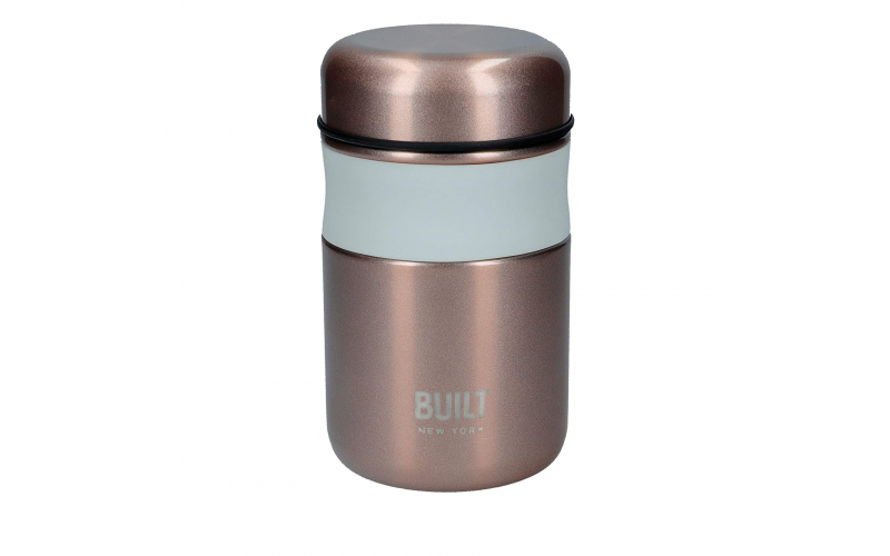 Lily\'s Home: Built Food Flask 490 ml - Rose Gold/White