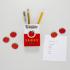 Balvi Magnetic Pen Holder Tomato Sauce 5 Magnets