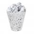 Balvi Wastebasket Letters White Plastic