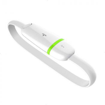 MiLi Micro USB 20cm Wearable Bracelet Cable White