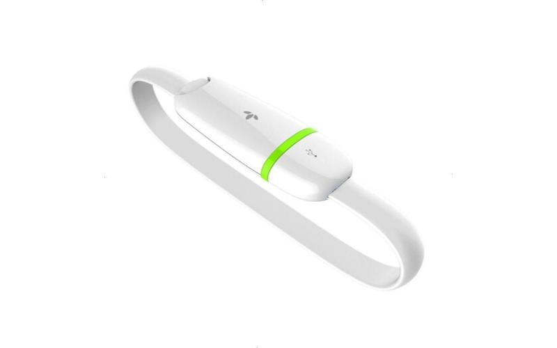 MiLi Micro USB 20cm Wearable Bracelet Cable White