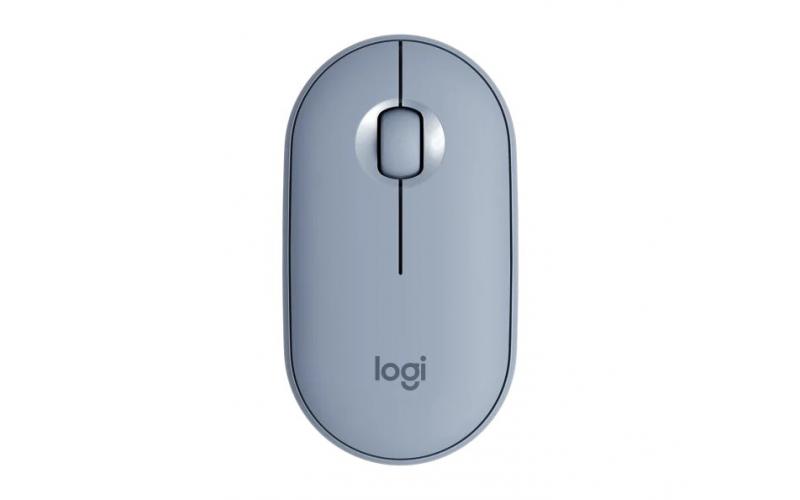 Logitech: M350 Pebble Wireless Mouse - Blue Grey