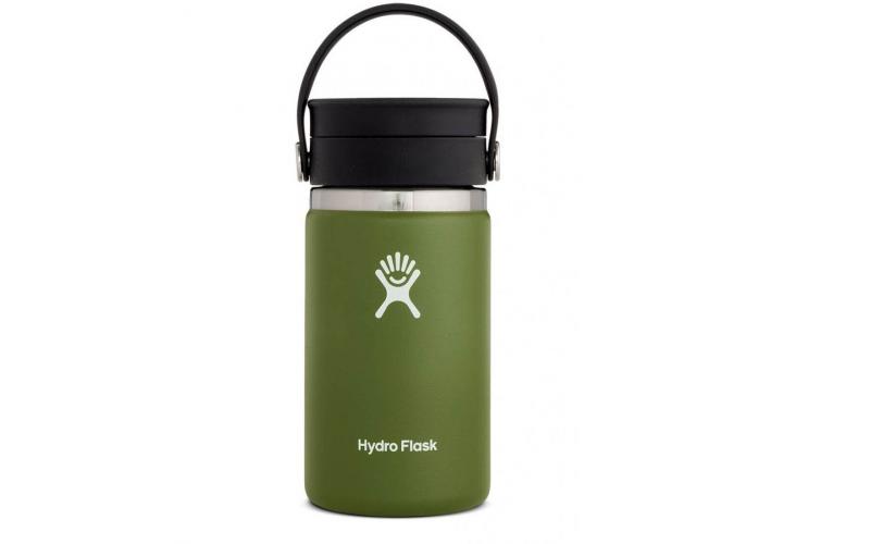 Hydro Flask: 12oz Wide Mouth with Flex Sip Lid - Olive