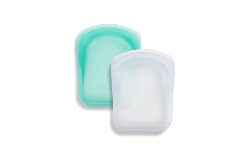 Stasher Pocket Bag Clear + Aqua 2Pcs