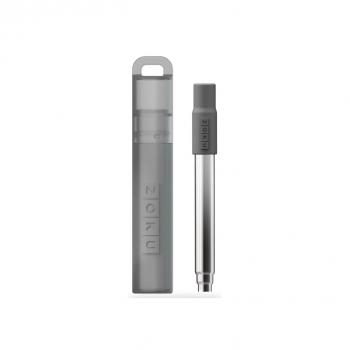 Zoku Pocket Straw with Case and Brush Grey Travel Mug/Bottle