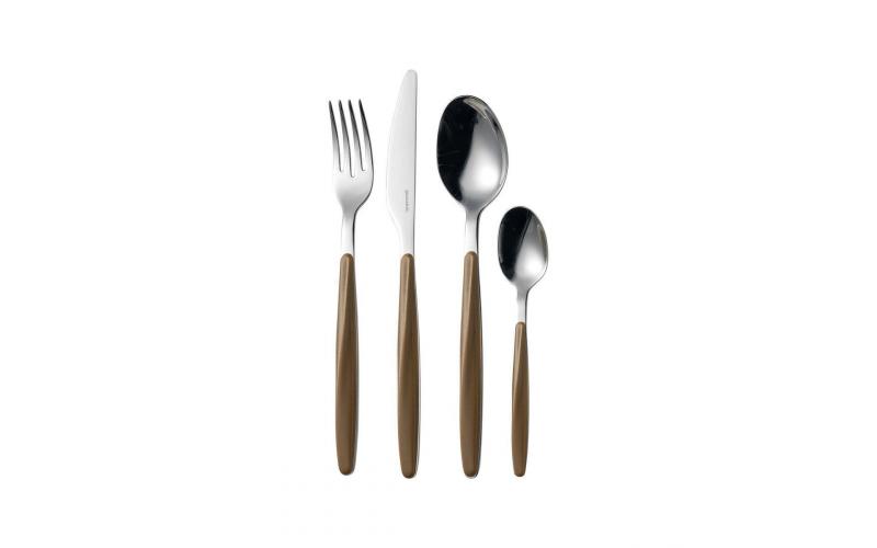 My Fusion Cutlery Set Of 24 Pieces Brown