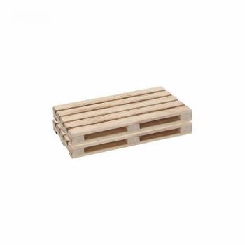 Tognana 2 Set Of Wooden Trays Natural Love 30 x 12cm