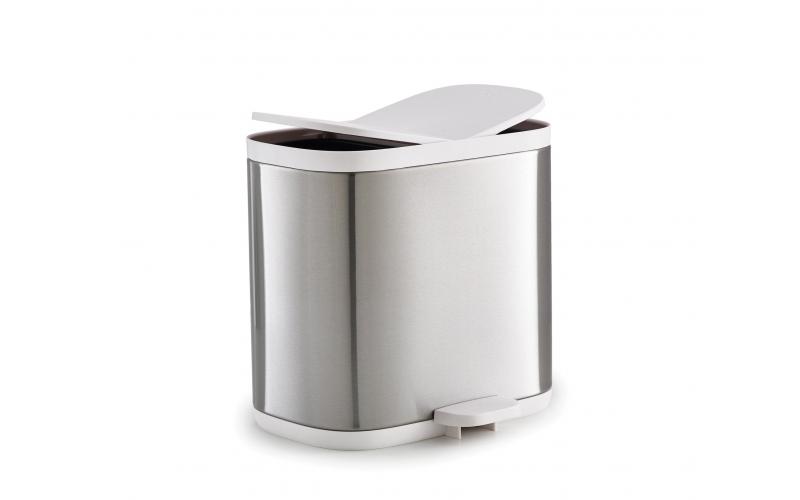 Joseph Joseph Split Steel Bathroom Waste Seperation Bin