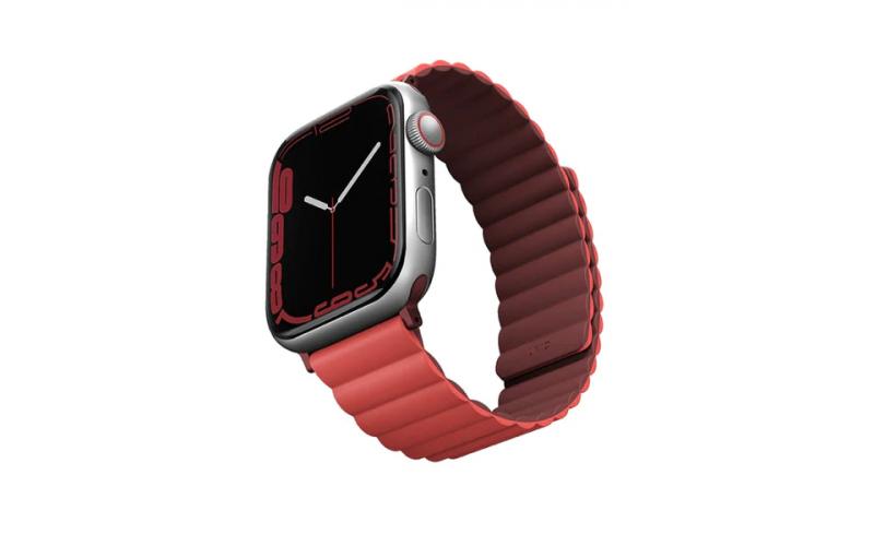 UNIQ Revix Apple Watch Band 41/40/38mm - Burgundy Maroon/Coral