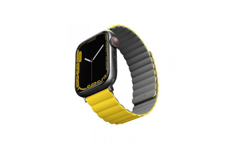 UNIQ Revix Apple Watch Band 45/44/42mm - Lemon Yellow/Grey