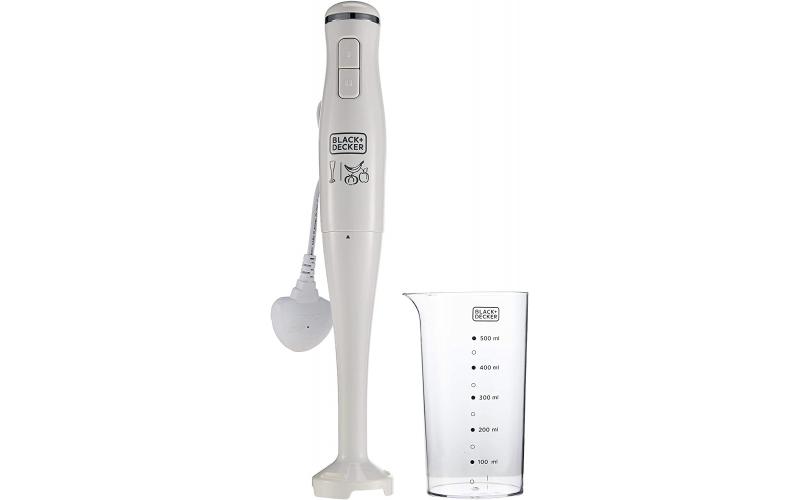 Black & Decker Stick Blender - 300W - White
