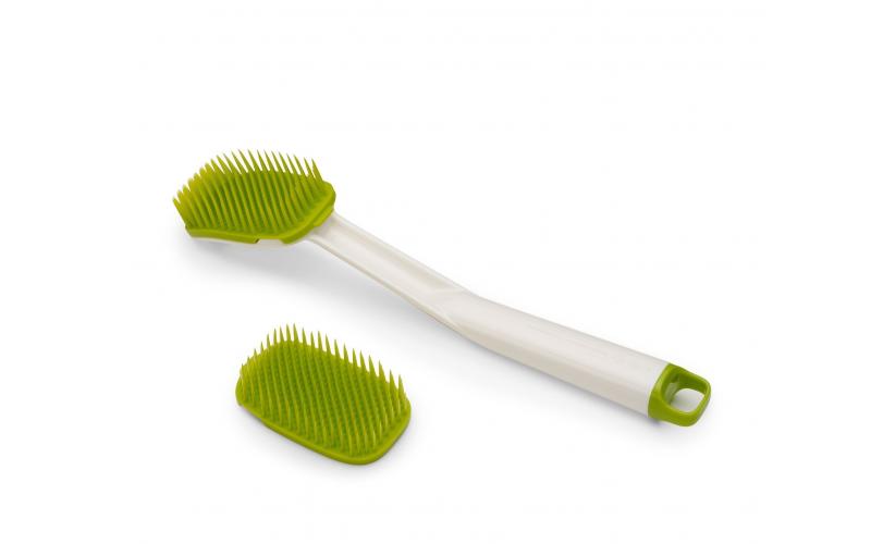 Joseph Joseph CleanTech Washing Brush with Spare Head Green